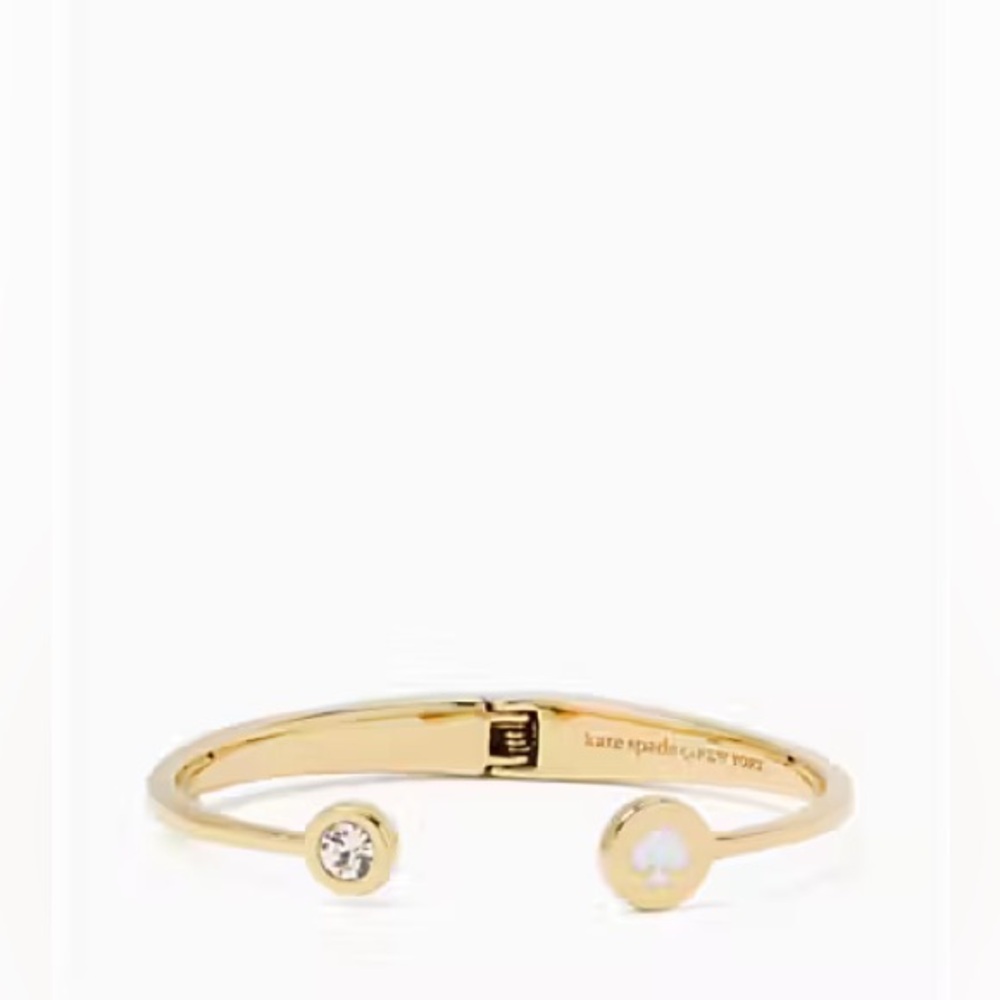 NWT Kate Spade Spot the Spade Open Hinge Bangle - Picture 2 of 6